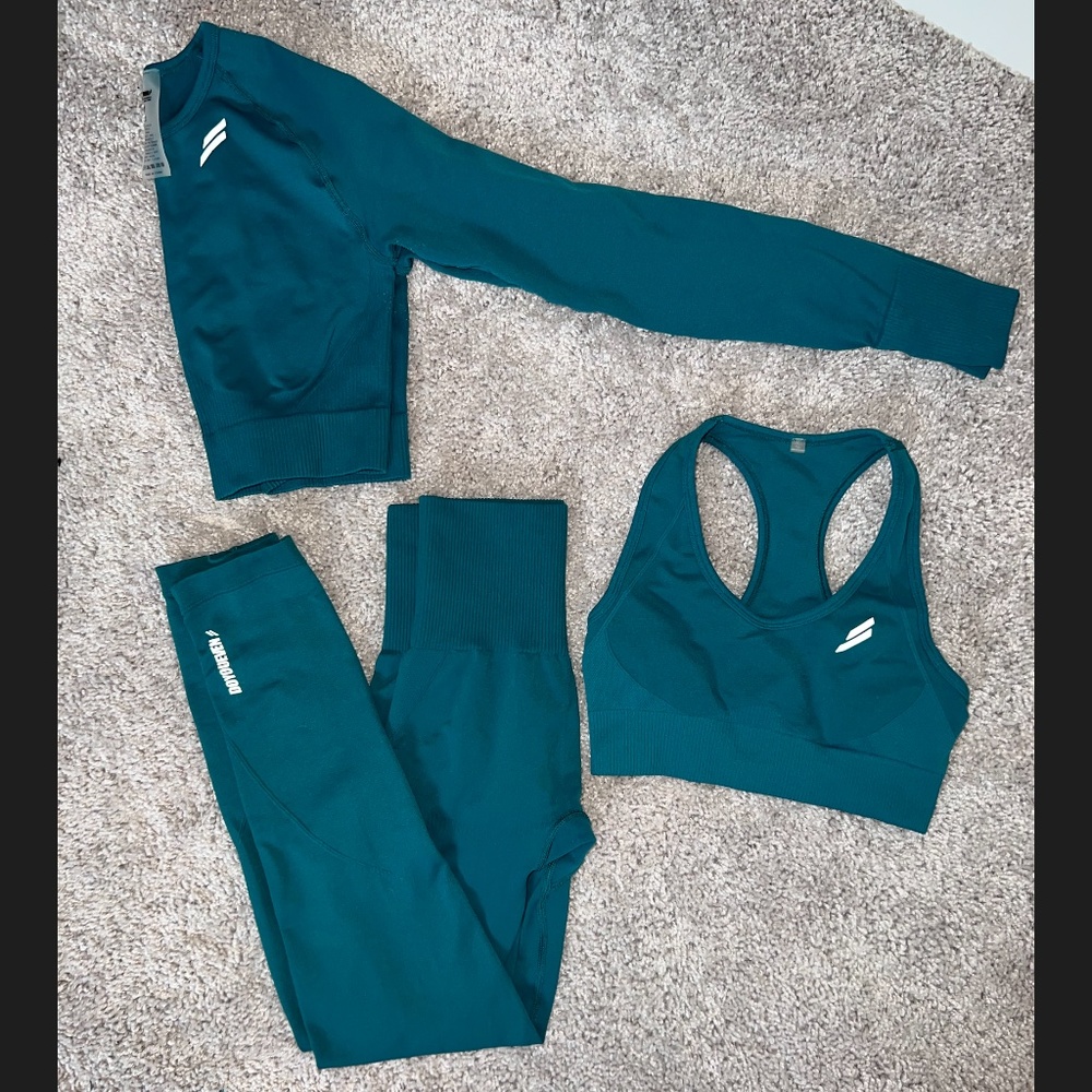 Do You Even (DYE) Turquoise Workout Set Women's